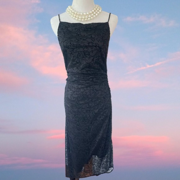 Vintage 90s Next Up Whimsigoth Midi Dress - Picture 1 of 5